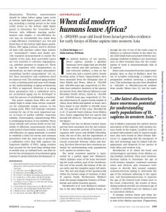 When Did Modern Humans Leave Africa?