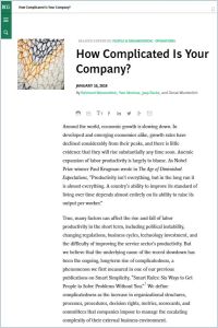 How Complicated Is Your Company? summary