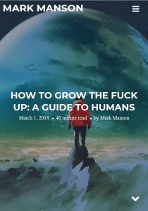 How to Grow the Fuck Up