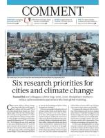 Six Research Priorities for Cities and Climate Change
