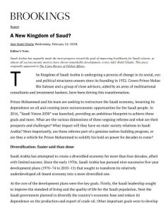 A New Kingdom of Saud?