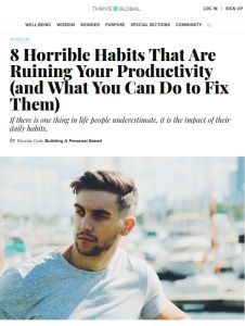8 Horrible Habits That Are Ruining Your Productivity (and What You Can Do to Fix Them)