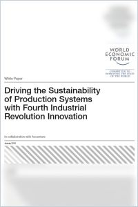 Driving the Sustainability of Production Systems with Fourth Industrial Revolution Innovation summary