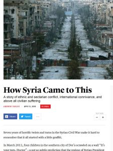 How Syria Came to This