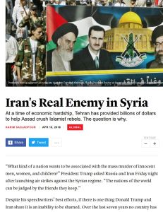 Iran’s Real Enemy in Syria