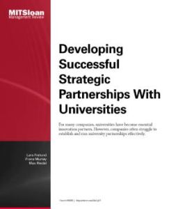 Developing Successful Strategic Partnerships with Universities