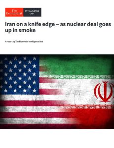 Iran on a knife edge – as nuclear deal goes up in smoke
