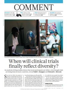 When Will Clinical Trials Finally Reflect Diversity?