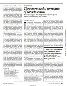 The Controversial Correlates of Consciousness