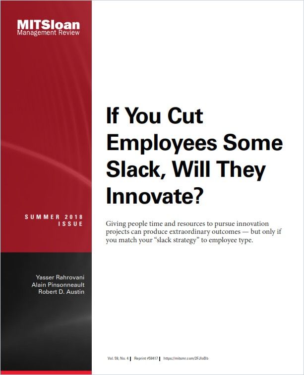 Image of: If You Cut Employees Some Slack, Will They Innovate?