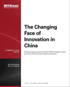 The Changing Face of Innovation in China