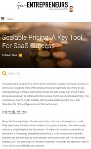 Scalable Pricing