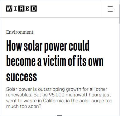 Image of: How Solar Power Could Become a Victim of Its Own Success