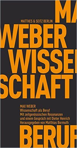 Image of: Wissenschaft als Beruf