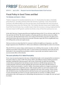 Fiscal Policy in Good Times and Bad