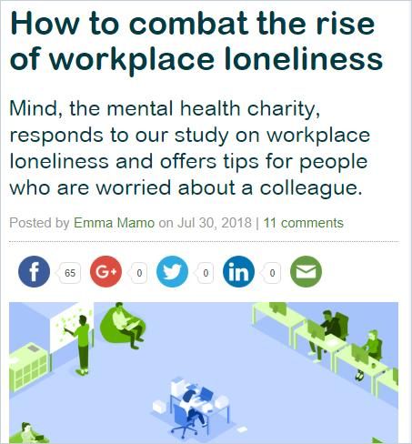 Image of: How to Combat the Rise of Workplace Loneliness