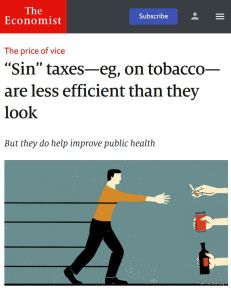 “Sin” Taxes – e.g., on Tobacco – Are Less Efficient than They Look