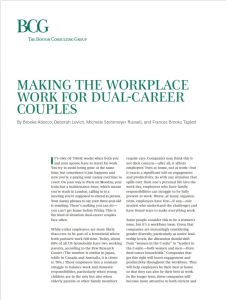 Making the Workplace Work for Dual-Career Couples