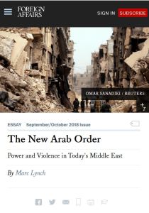 The New Arab Order
