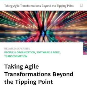 Taking Agile Transformations Beyond the Tipping Point