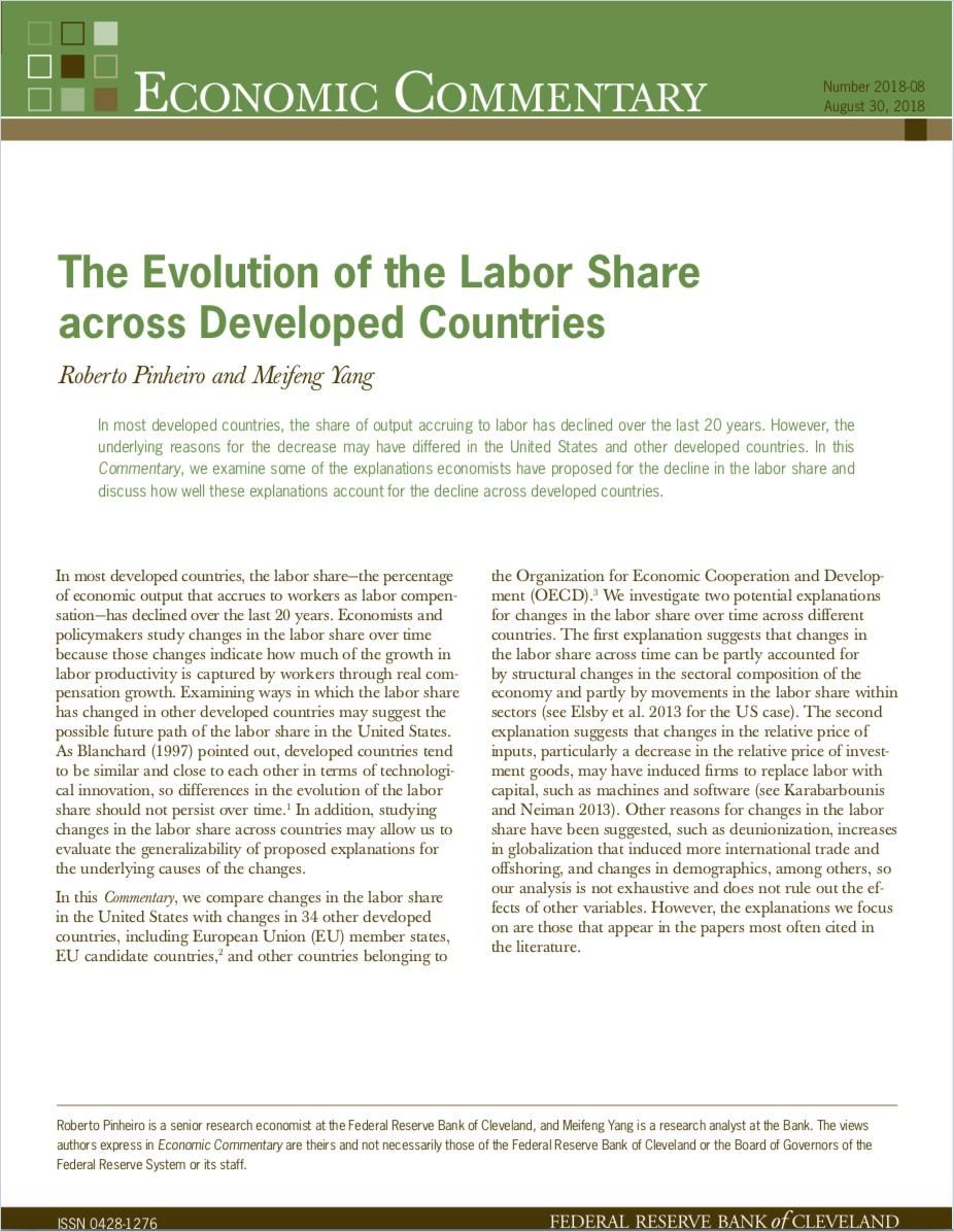 Image of: The Evolution of the Labor Share across Developed Countries
