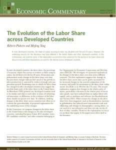 The Evolution of the Labor Share across Developed Countries