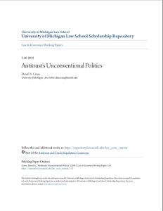 Antitrust's Unconventional Politics