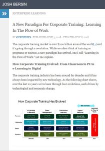 A New Paradigm for Corporate Training