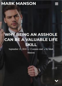 Why Being an Asshole Can Be a Valuable Life Skill