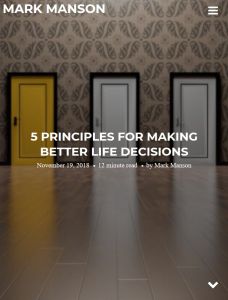 5 Principles for Making Better Life Decisions