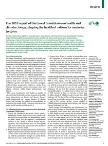 The 2018 Report of the Lancet Countdown on Health and Climate Change