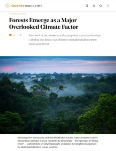 Forests Emerge as a Major Overlooked Climate Factor