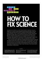 How to Fix Science