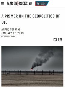 A Primer on the Geopolitics of Oil