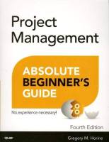 Project Management Absolute Beginner's Guide (4th Edition)