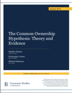The Common Ownership Hypothesis