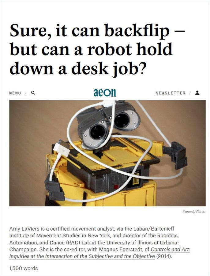 Image of: Sure, It Can Backflip – But Can a Robot Hold Down a Desk Job?