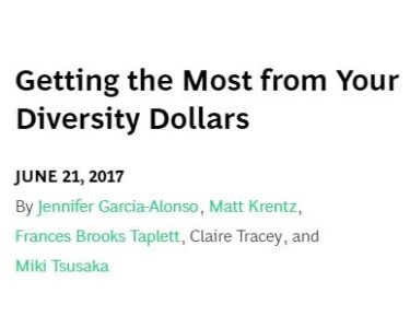 Getting the Most from Your Diversity Dollars