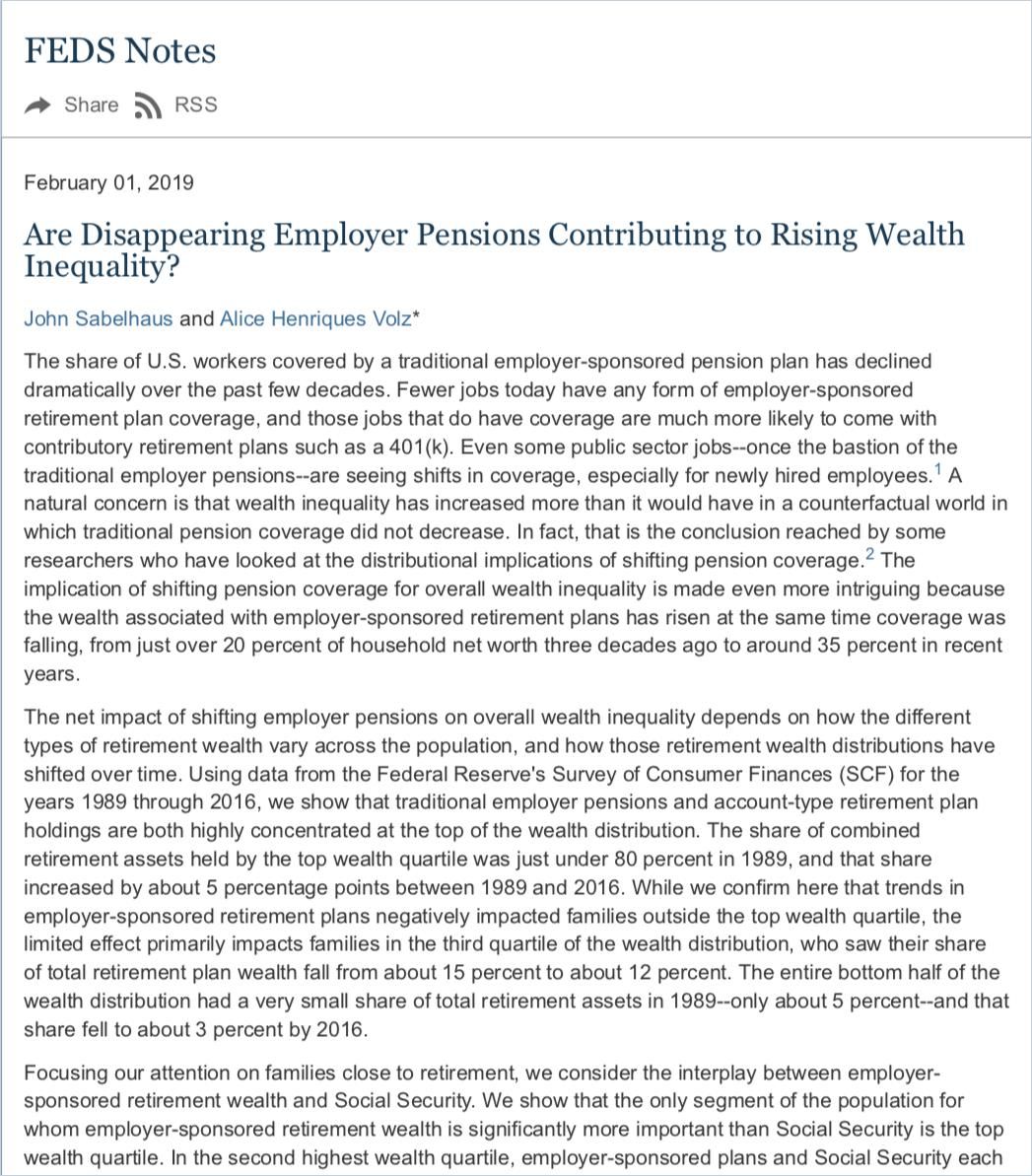 Image of: Are Disappearing Employer Pensions Contributing to Rising Wealth Inequality?