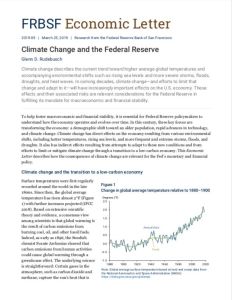 Climate Change and the Federal Reserve