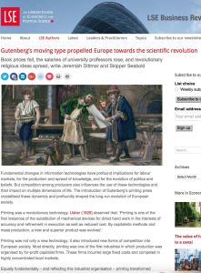 Gutenberg’s moving type propelled Europe towards the scientific revolution