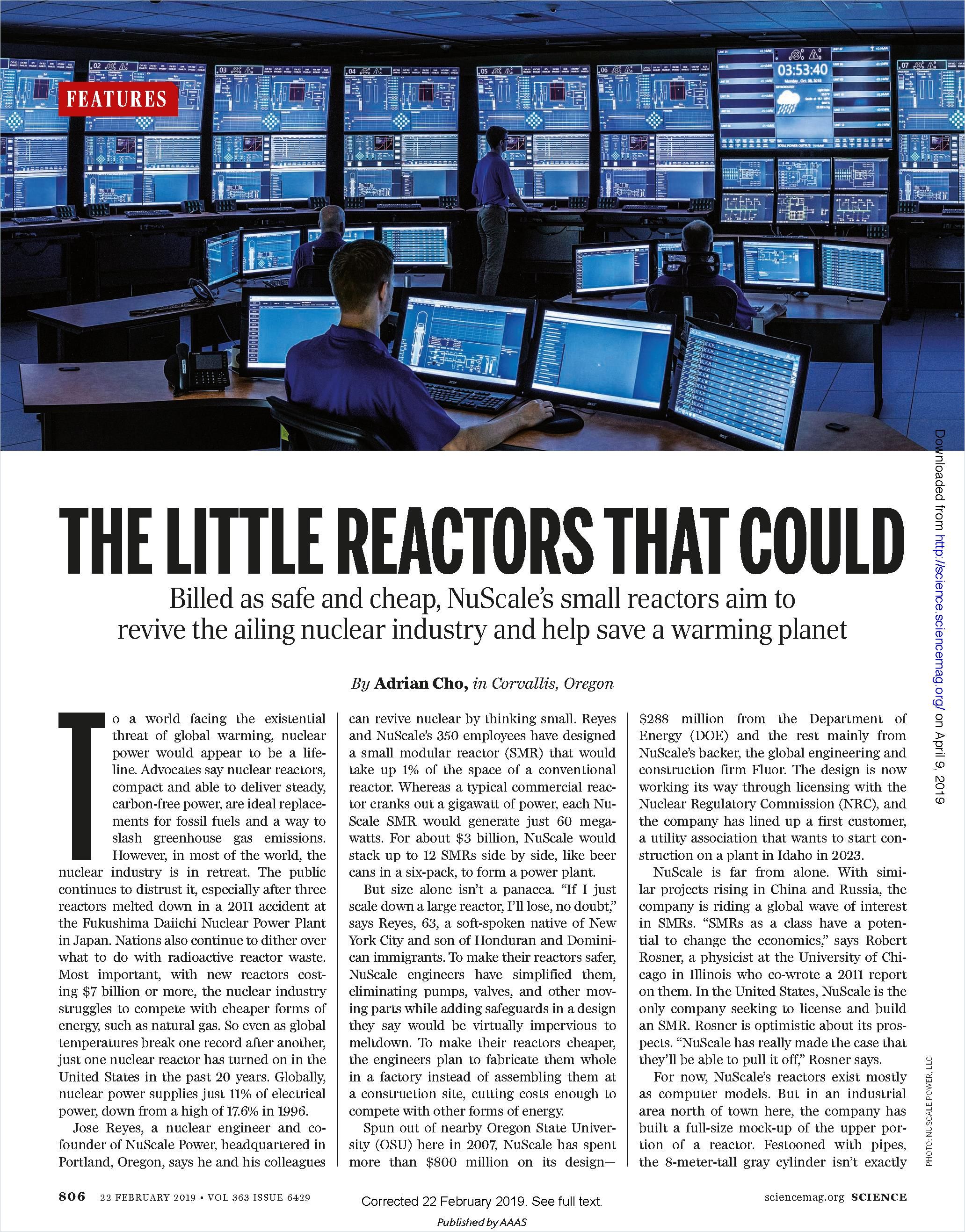 Image of: The Little Reactors that Could