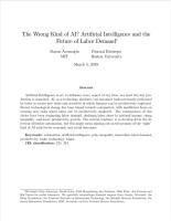 The Wrong Kind of AI?