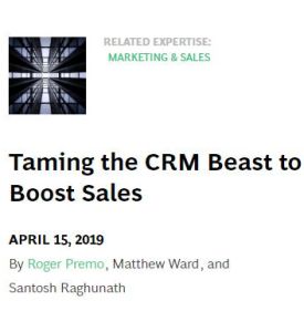Taming the CRM Beast to Boost Sales