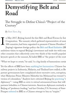 Demystifying Belt and Road