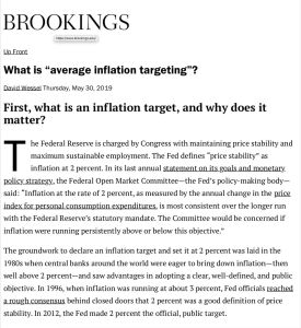 What Is “Average Inflation Targeting”?