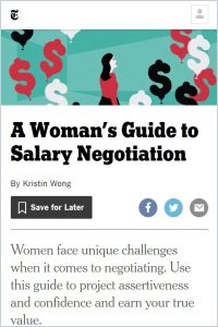 A Woman’s Guide to Salary Negotiation summary