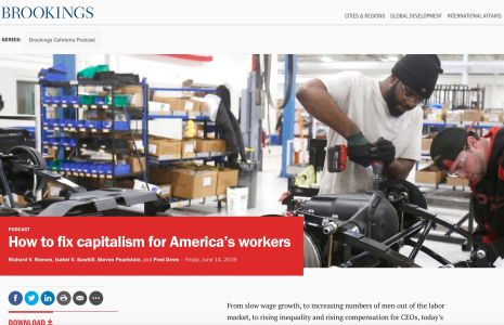 How To Fix Capitalism for America’s Workers