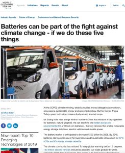 Batteries Can Be Part of the Fight Against Climate Change – If We Do These Five Things