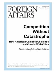 Competition Without Catastrophe